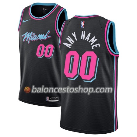 Camiseta Hombre NBA Miami Heat Personalizadas 2018-19 Nike City Edition Negro Swingman Camiseta Hombre NBA Miami Heat Personalizadas 2018-19 Nike City Edition Negro Swingman